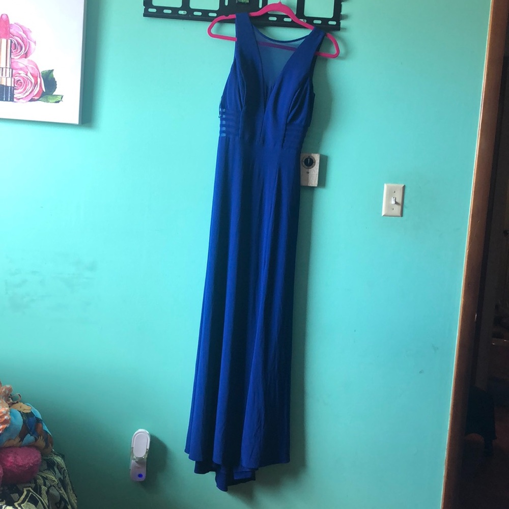 Blue long gown